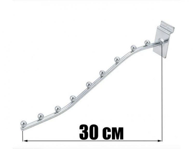 Кронштейн флейта в економпанель 30см волна 9 шариків